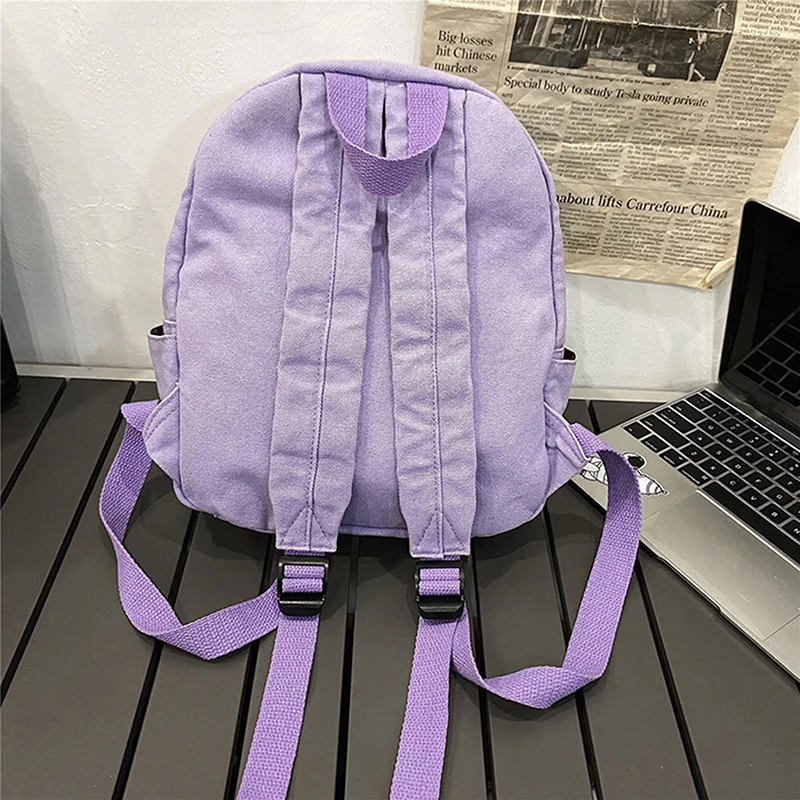 Canvas Women Small Backpack Vintage Feminina School Mini Backpack Women Bagpack Female Solid Girl Mochilas маленький рюкзак NEW