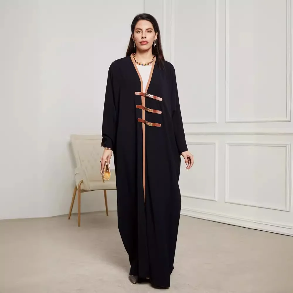 

Abayas for Women Ramadan Kebaya Muslim Dress Kimono Khimar Hijab Dresses Black Kaftan Abaya Jilbab Dubai Robe Eid Islam Clothing