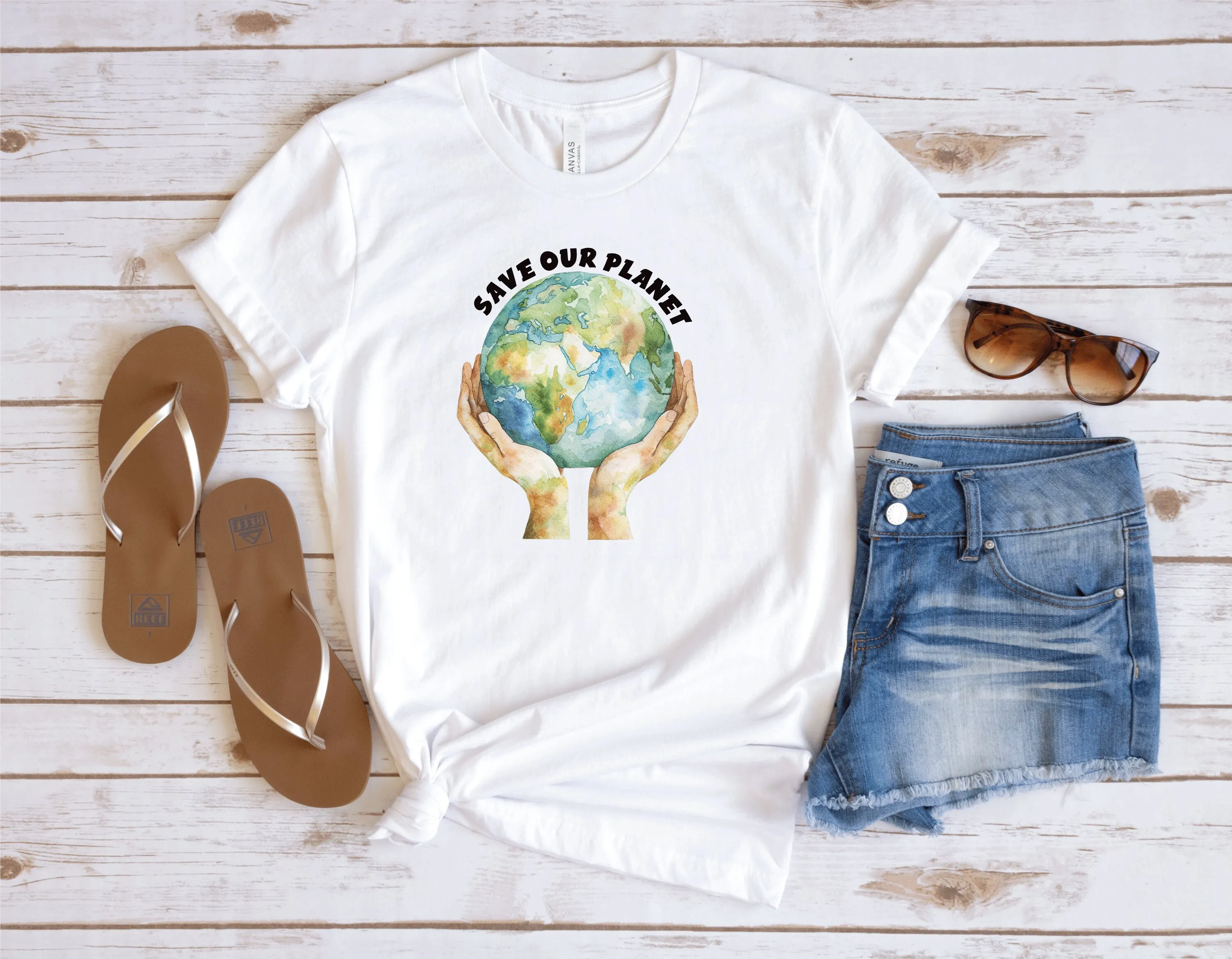 Save Our Planet T Shirt Protect Hippie Vintage Inspired