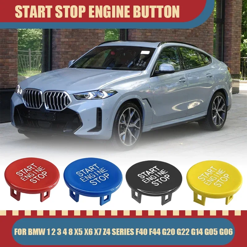 

Car START STOP Engine Button Cover Key Switch Replacement Fit For BMW 1 2 3 4 8 X5 X6 X7 Z4 Series F40 F44 G20 G22 G14 G05 G06