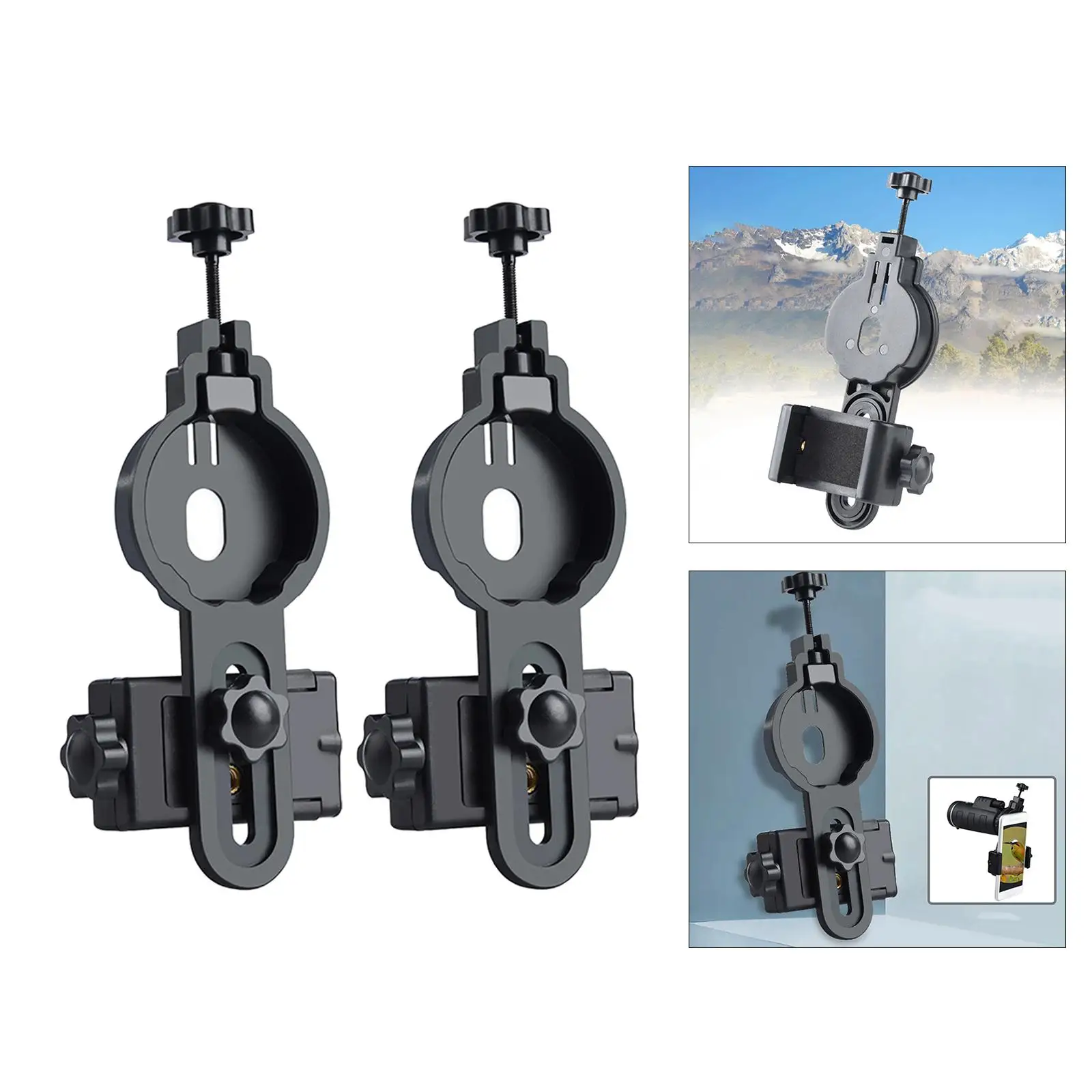 Telescope Phone Adapter Mount Clip Bracket universal Photography Holder for Spotting Scope Microscope