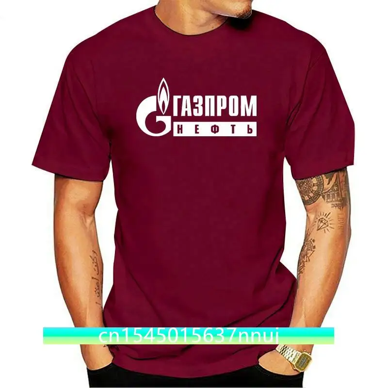 New Black T-Shirt Gazprom Natural Gas Pipelines Men'S Size S To 3Xl Harajuku Funny Tee Shirt