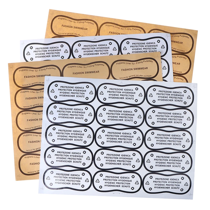 30 sztuk / zestaw bielizny Try On Label Hygiene Label Przezroczysta taśma Stroje kąpielowe