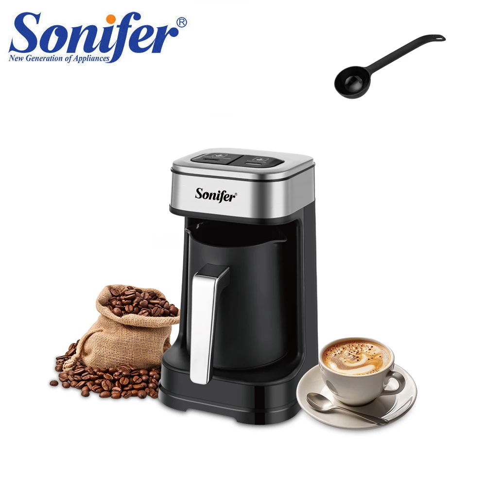 

Автоматическая турецкая кофеварка Sonifer SF-3588, интеллектуальный датчик защиты от разлива, режимы быстрого и медленного заваривания, 250 мл, 700 Вт, в одно касание