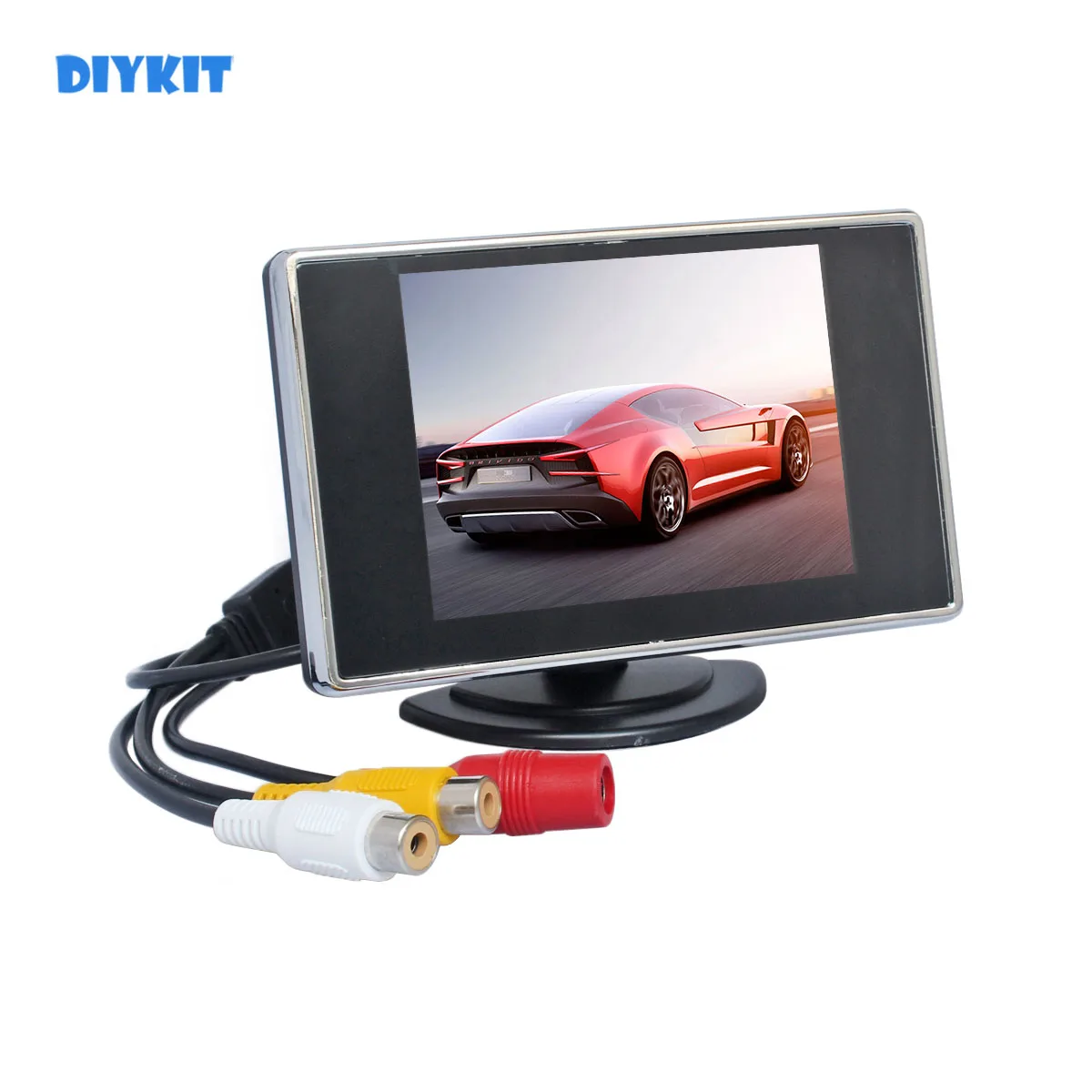 DIYKIT 3.5 Inch Color TFT LCD Car Rear View Car Monitor Parking Rearview Monitor with 2CH Video Input