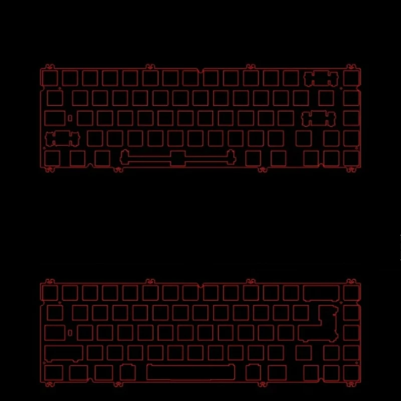 NEO65cu Keyboard Positioning Board FR4 PCB Mount Customized PC POM PP CF Alu Brass Steel Plate Mount for Keyboard Accessories