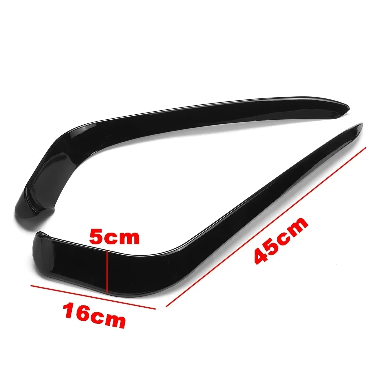 2x المصد الأمامي الضباب غطاء خفيف سكين الرياح المفسد لشركة فولكس فاجن باسات B8 البديل R خط 2016 2017 2018 2019 الضباب مصباح الحاجب تقليم #2