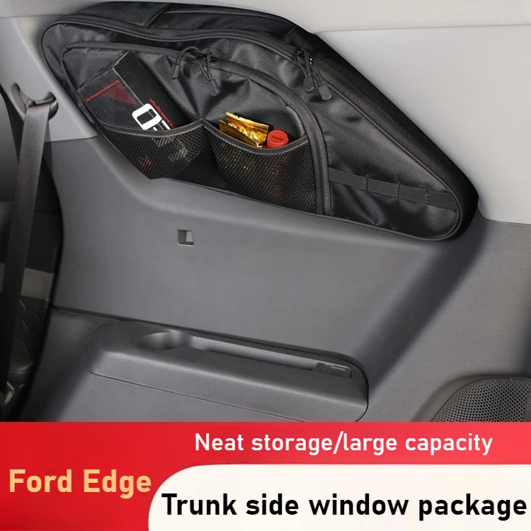 

For Ford Edge Trunk Storage Bag Tailgate Window Bag Glass Expansion Tactical Storage Bag Modification Accessories