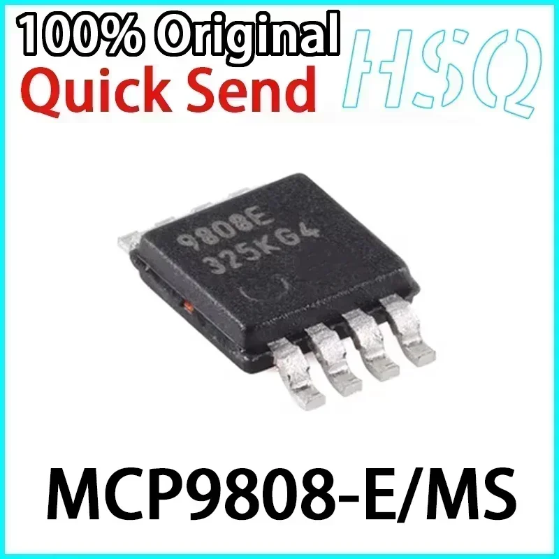 New Original MCP9808-E/MS 9808E Patch SOP-8 Temperature Sensor Chip in Stock  1PCS