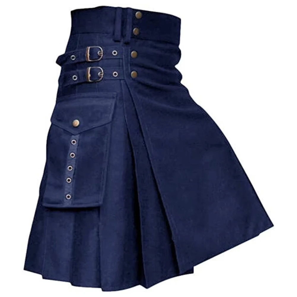 العلامة التجارية الجديدة تنورة الرجال تنورة التنورات الرجال مطوي تنورة مهرجان اسكتلندي تنورة بلون اليومية طفيف تمتد للرجال