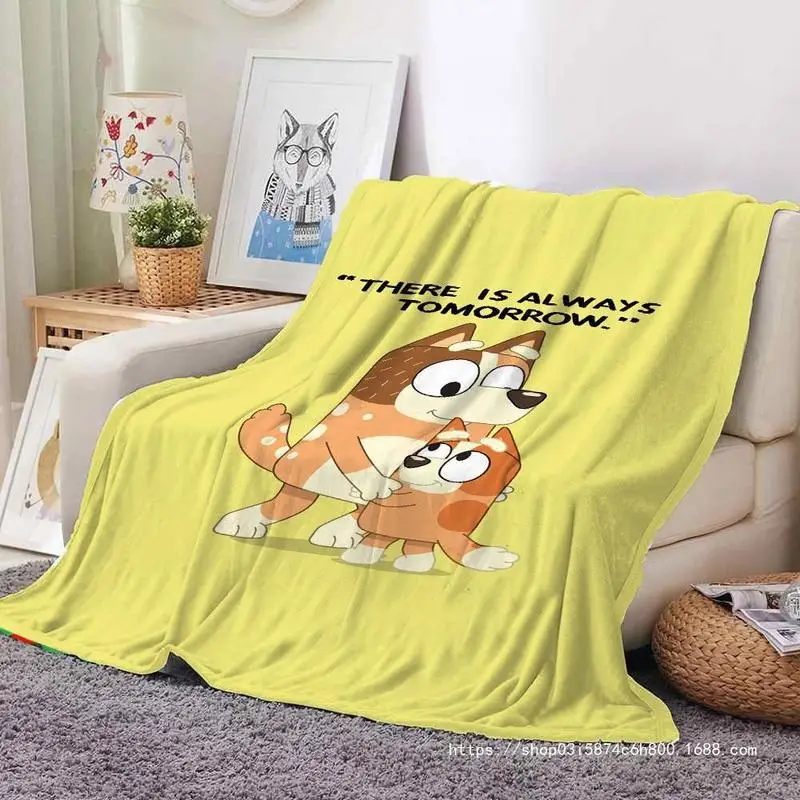 Four Seasons Universal Printed Flannel Blanket Children's Enlightenment Animation Bourrouilh Blanket Air Conditioning Sofa Cover