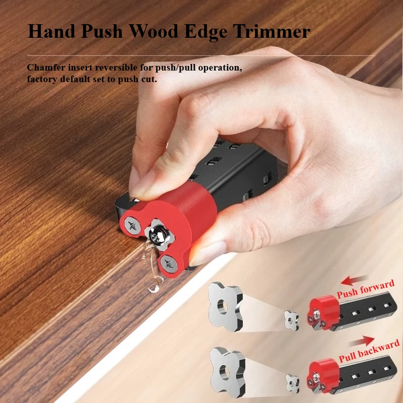 Manual Woodworking Edge Trimmer Chamfer Tool for PVC Edge Banding No Paint Board&Ecological Board Hand Fillet Scraper PlanerTool