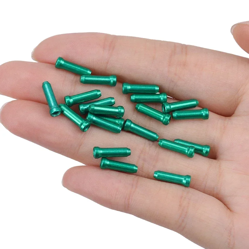 20PCS Bicycle Cable End Caps Bike Wire End Caps Brake Derailleur Shifter Cable Tips Crimps Tail Cap Bike Accessories