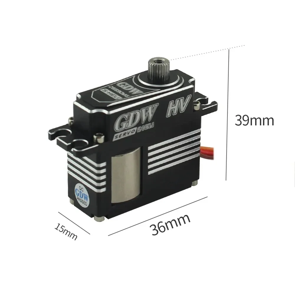 Gdw DS 590Mg 12Kg Helikopter Swashplate Volledig Metalen Hv Coreless Digitale Servo Voor 450-500 Helikopter 70e Turbojet Robot Met Vaste Vleugels