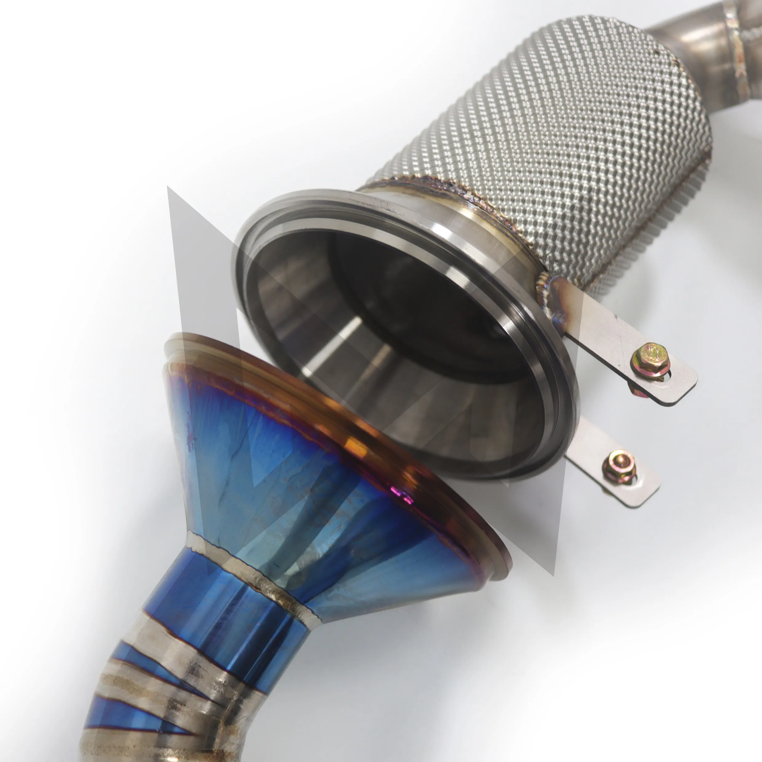 MANX Catback لبورشه 911 992 GT3 التركيز على أنبوب التيتانيوم واضح بصوت عال سيارة العادم النازل المنوع #5