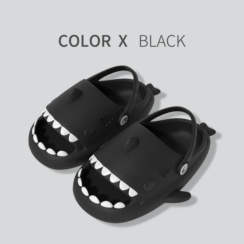 Shevalues Cartoon Shark Slippers For Women Fashion Shark Sandals Men Platform Women's Flip Flops 2023 Summer Couple Beach Slides