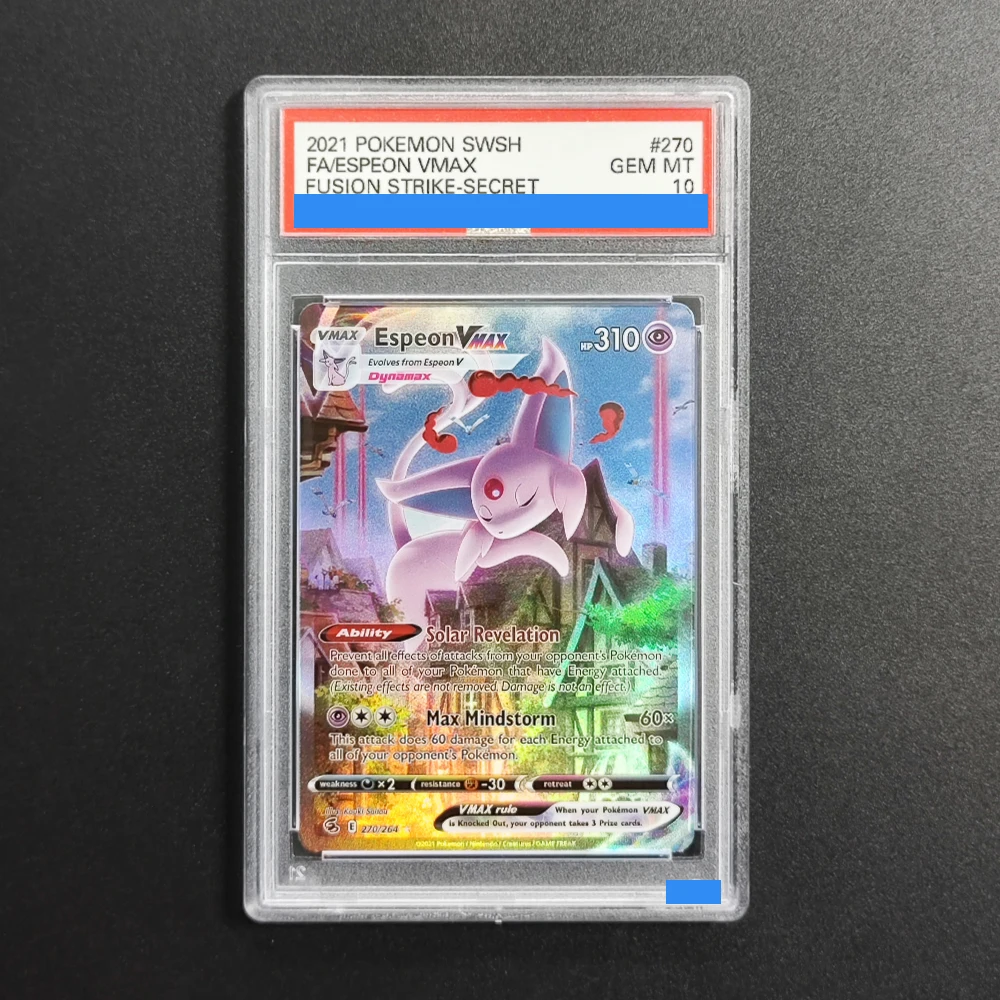 

Proxy DIY 2021 POKEMON SWSH FA/ESPEON VMAX FUSION STRIKE-SECRET 270 GEM MT 10 Rating Card 10 Card Labels Gift Cards Toys
