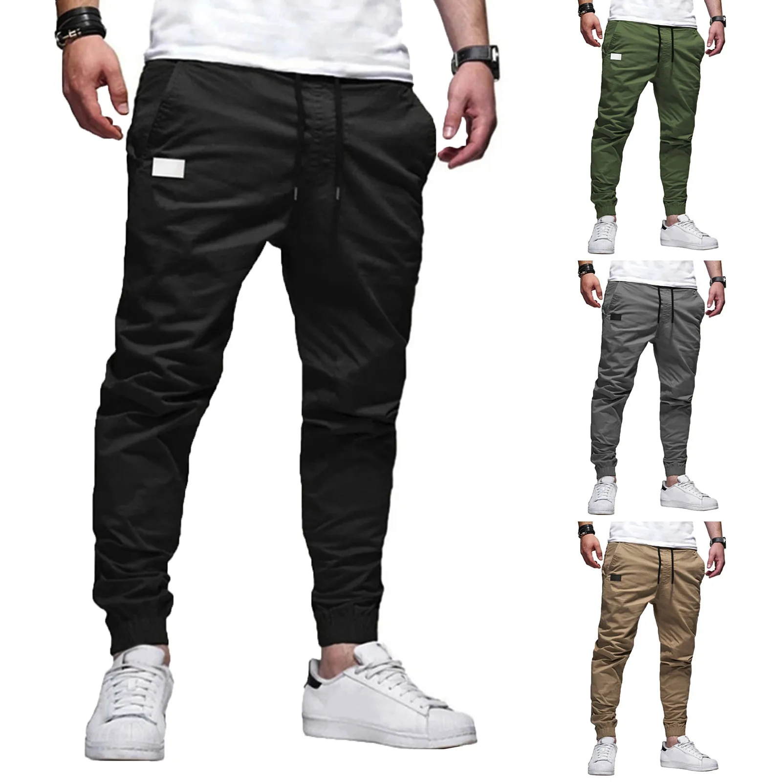 Men'S Sports Casual Jogging Trousers Lightweight Hiking Work Pants Outdoor Pant CalçA Jeans Masculina Pantalonese De Hombre