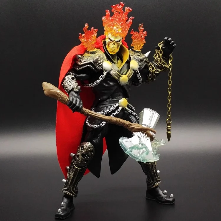 9 Evil Spirit Knight Skeleton Motorcycle Soul Tank Model X-Men Mobile Doll Model Toy Ornaments For Gifts