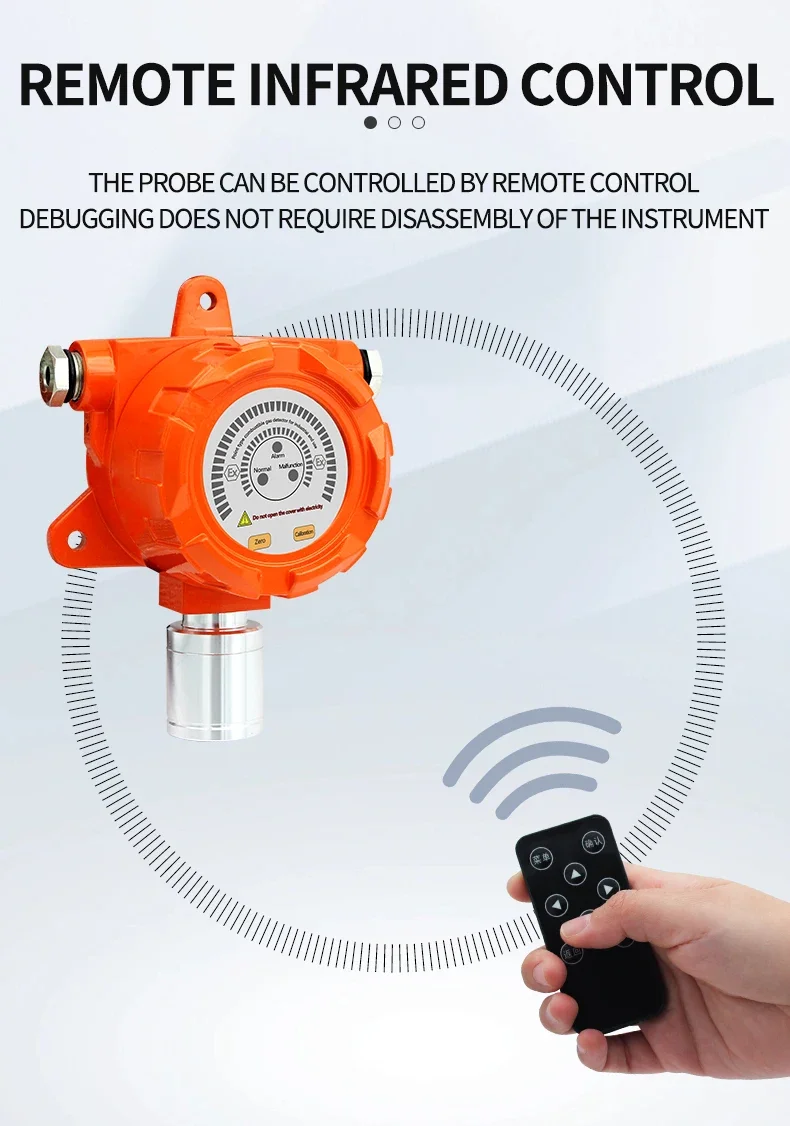 Aikesi CL2 Gas  Leak Detector Gas Leakage Detection Fixed Methanal Combustible Gas Detector  With LED Alarm