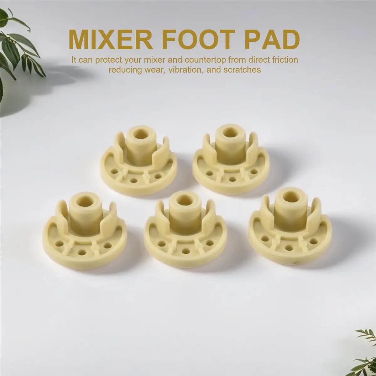 

(A25M) 5Pcs Mixer Foot Bottom Pad Stand Attachment Replacement Mixer Accessories Compatible for KitchenAid Mixer 9709707