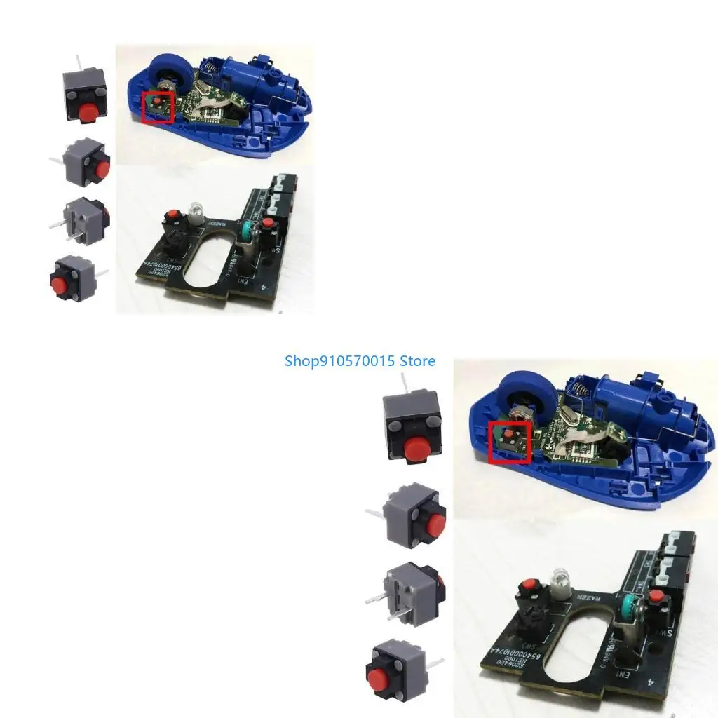 

B95C 5pcs Kailh Silent Switch беспроводной кнопку мыши Micro Switch 6x6x7.3 мм