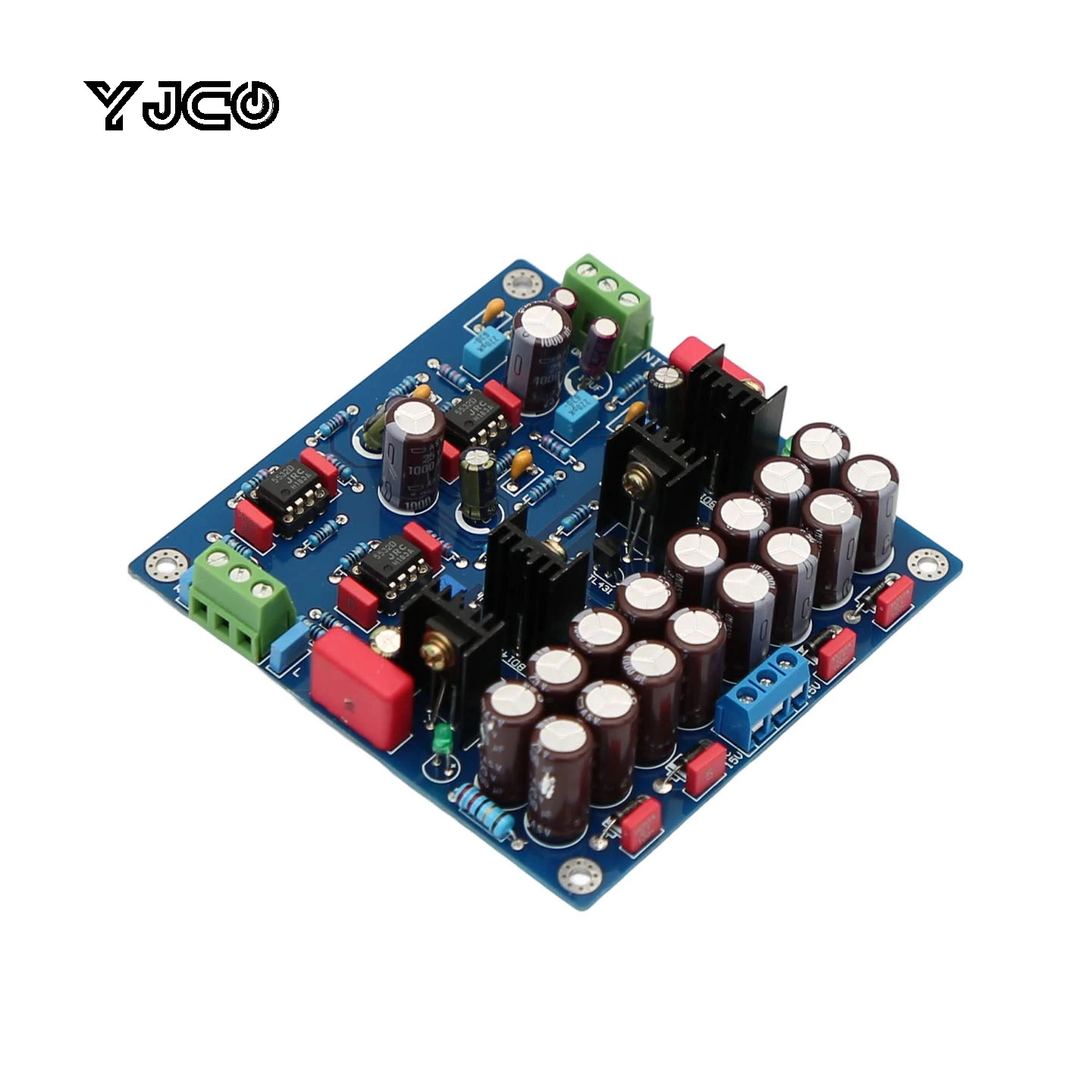 

YJCO M4 Class‑A Hi‑Fi Preamplifier Board DIY Audio Preamp Board with 3pcs JRC5532 Op‑amp WIMA Capacitor Dual AC15V Input