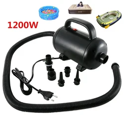 Bomba de aire eléctrica de 1200W, compresor de desinflado para Airboat, sofá cama inflable, potente, 220V-240V