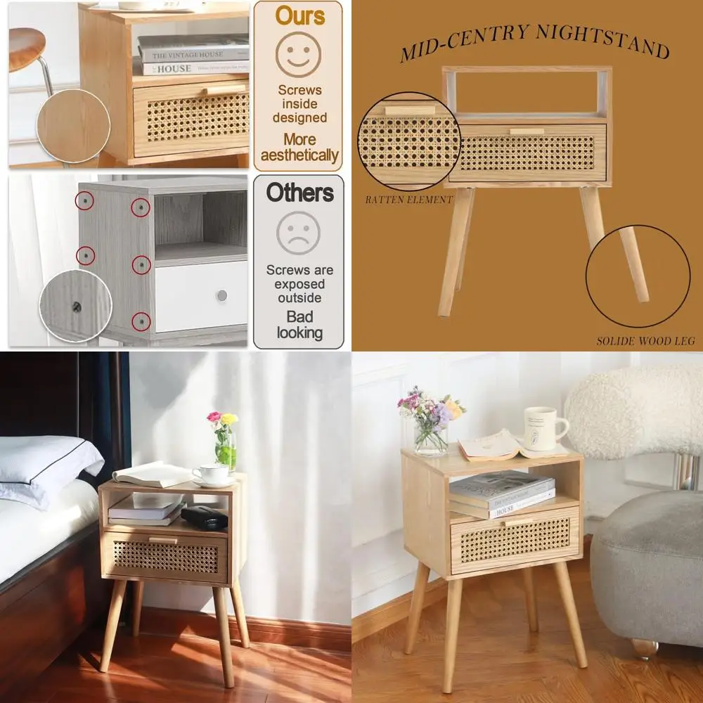 Rattan Nightstand W… - image