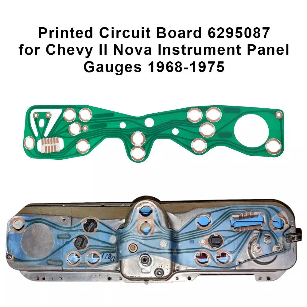 

Printed Circuit Board for 1968-1975 Chevy II Nova Instrument Panel Gauge 6295087