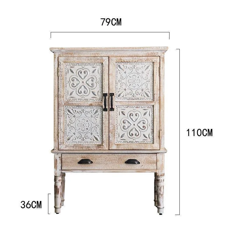 

Shoe cabinet sideboard rural storage sticker at the door of the ancient and ancient periods
