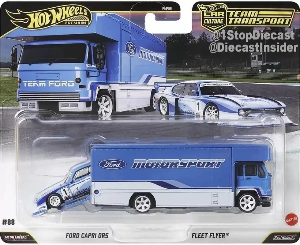 Hot Wheels 1/64 Team Transport Series Diecast Legering Model Auto Ford Chevrolet Impala Toyota Supra Collectible Toy Kerst Speelgoed