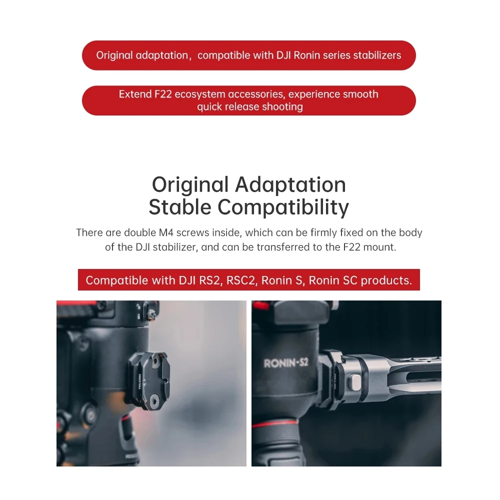 FALCAM F22 Quick Release Side Plate for Extension Plate for Stabilizer Sling Grip