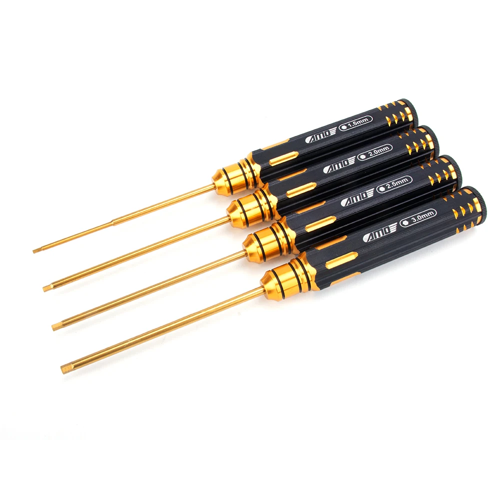 RC Car Repair Titanium-plated Screwdriver Tools Allen Screwdriver 1.5 2.0 2.5 3.0 Slotted Phillips Sleeve M3 M4 7.0 5.5