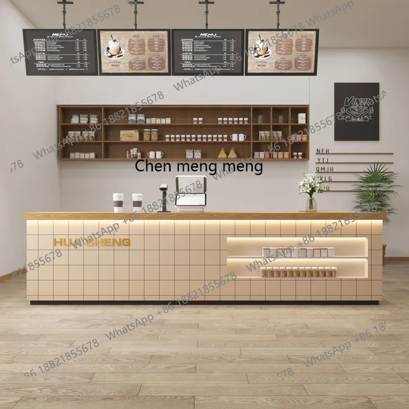 Kaffee Milch Tee Shop Kasse Bäckerei Kuchen Dessert Shop Rezeption Hotel Rezeption Theke