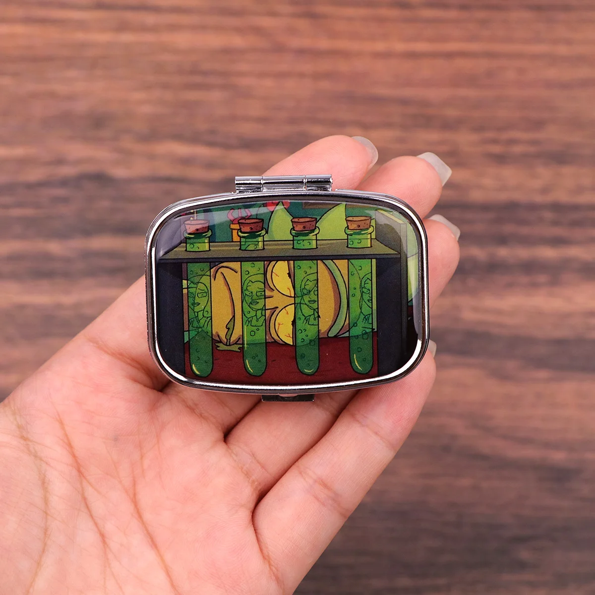 فيلم كوميدي صندوق دواء معدني الخيار حبوب منع الحمل التعبئة والتغليف المنتجات الصحية مقاومة الرطوبة حقيبة للتخزين نعش الموضة شخصية #3