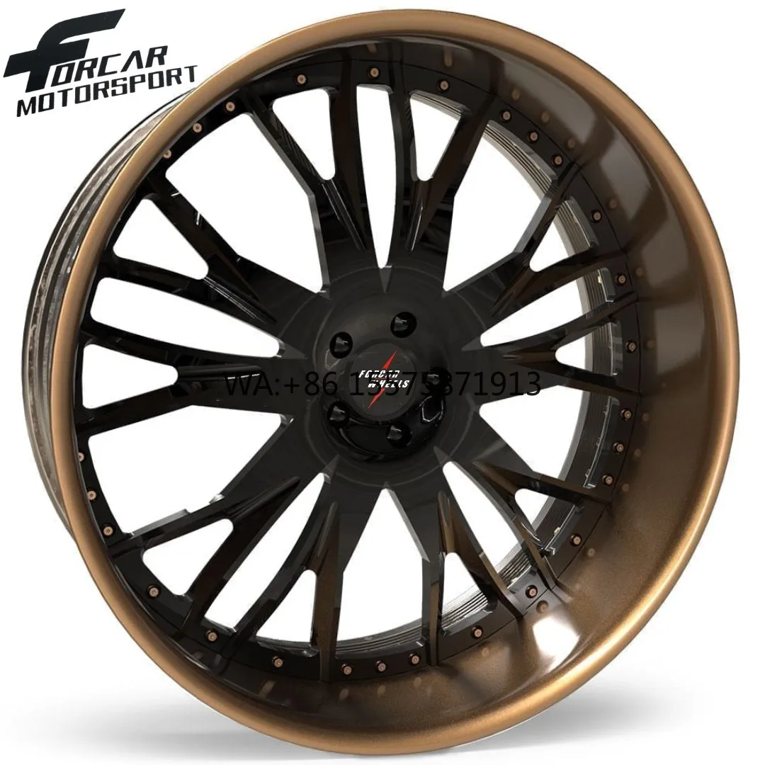 

Made in China Forged Custom Two-Piece Deep Concave High Performance Forcar Motorsport Aluminum T6061 Wheels Rims