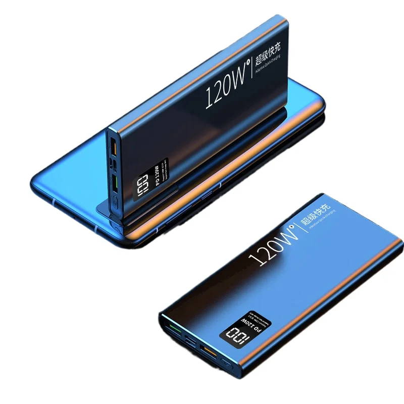 For IPhone Samsung Huawei Xiaomi Hot 120W High Capacity Power Bank Fast Charging Portable Battery Charger