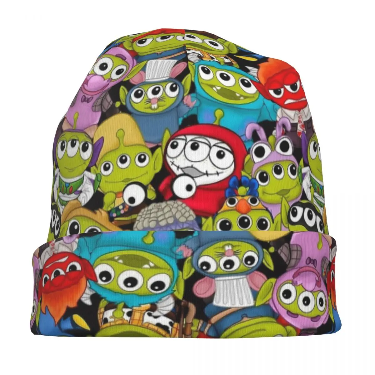 ليتل جرين الرجال الأجانب قصة لعبة قبعات خمر الكبار الشارع Skullies قبعة صغيرة الربيع الدافئة متعددة الوظائف بونيه القبعات #3