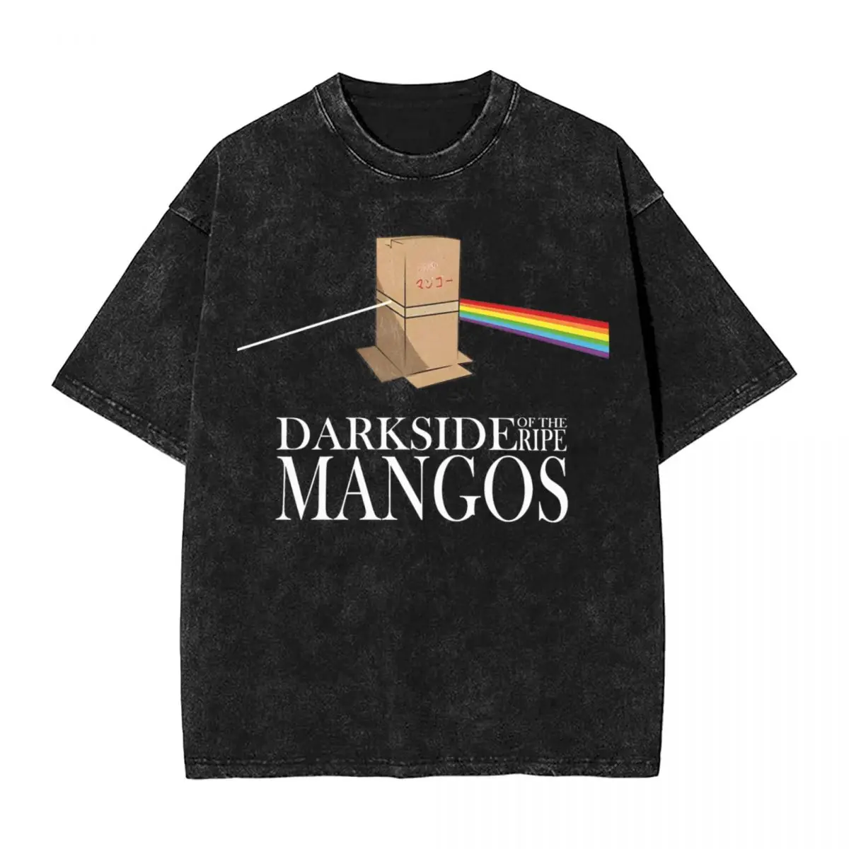 Washed T Shirts BOCCHI THE ROCK!- DARKSIDE OF THE RIPE MANGOS Novelty T-Shirt Oversize Cotton Tops Tee Shirt Men Women