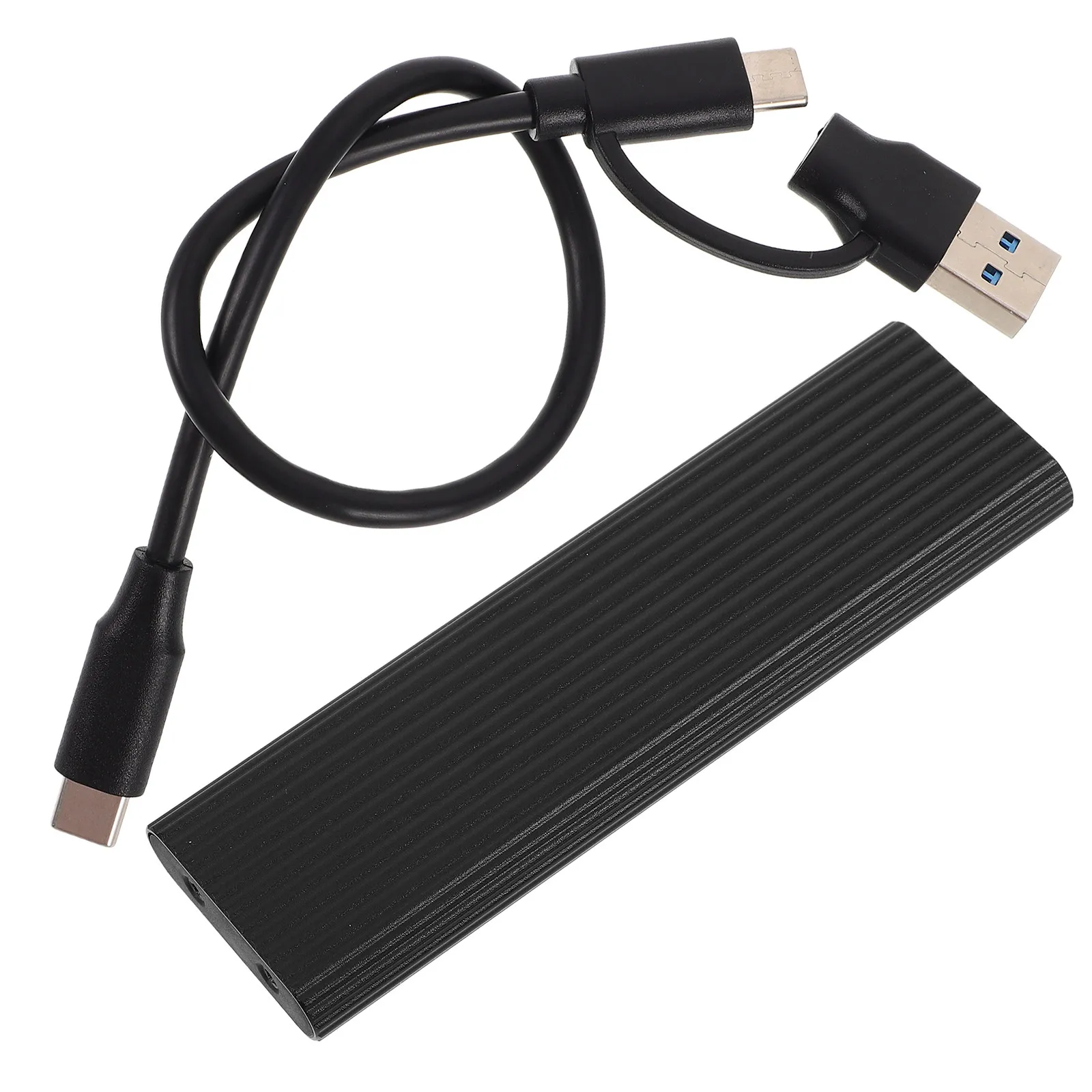 

1Set Nvme SSD Enclosure Dual Protocol Solid State Drive Adapter USB C 3.1 M Key Keys External Hard Drive Case High