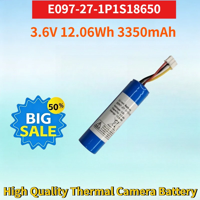 

E097-27-1P1S18650 3.6V 12.06Wh 3350mAh Lithium Rechargeable Battery Pack for Thermal Imager High Quality Thermal Camera Battery
