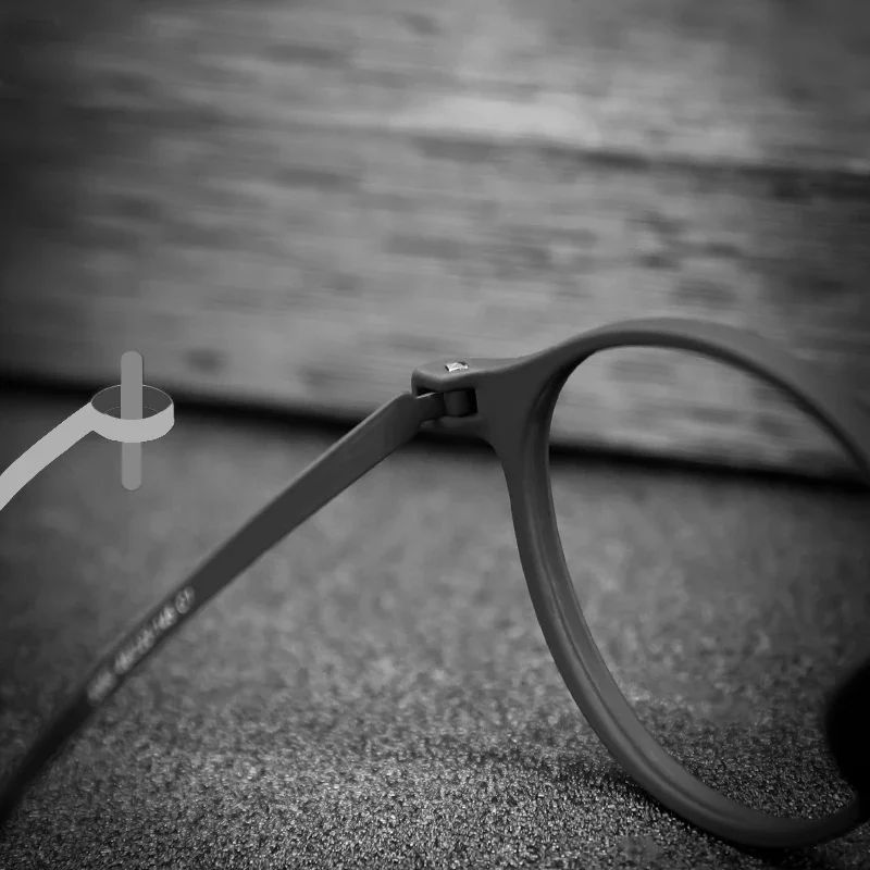 3050 Reines Titan Runde Rahmen Anti Blau Licht Lesebrille Männer Und Frauen Computer Presbyopie Brillen Vergrößerungs Brillen – Detail 4