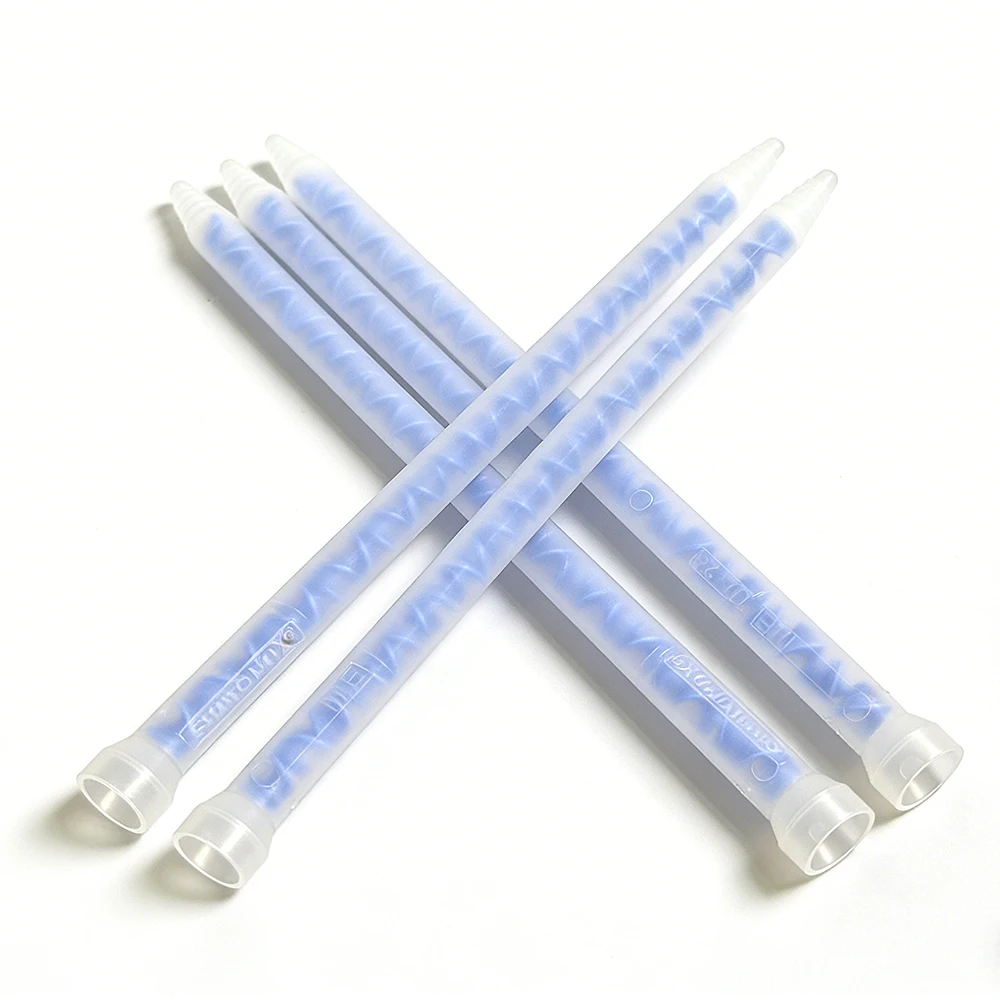 Sulzer Mixpac ME 10-24T Static Mixer Nozzle For Meter Mix Dispense Blue Machine Applicator Disposable Mixer Mixing Tube
