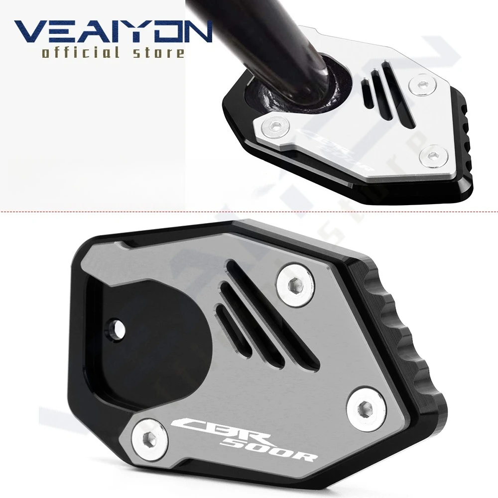 

Motorcycle Accessories For CBR500R CBR 500R CBR500 R 2018-2022 2023 Side Stand Pad Plate Kickstand Enlarger Support Extension