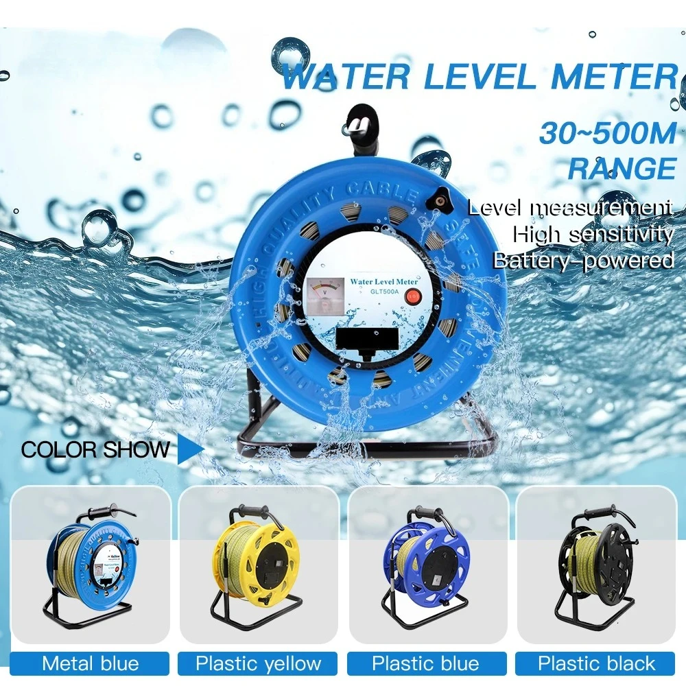 

GLT500A Portable Steel Ruler Well Depth Water Level Meter 300m 500m