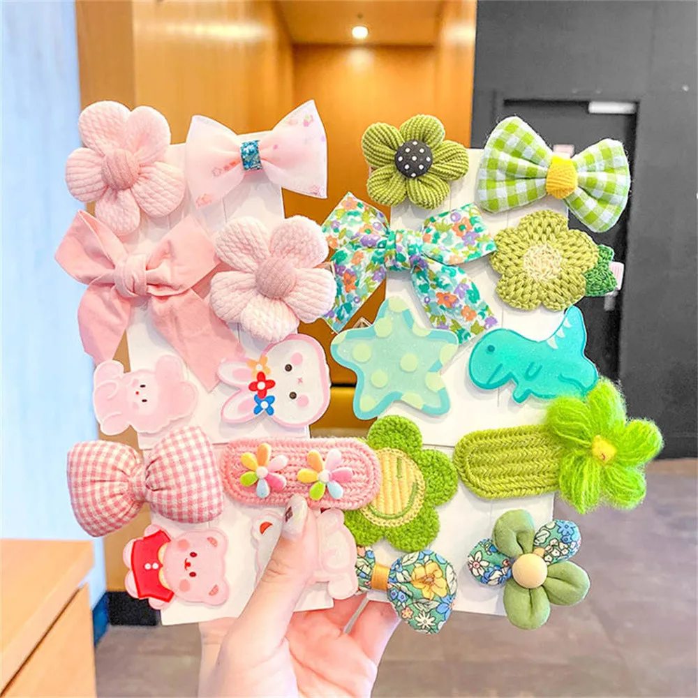 10pcs Cute Children\'s Hair Clip Baby Hair Jewelry Girl