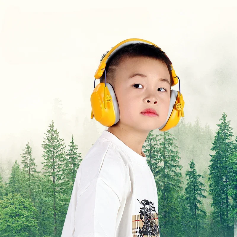 Kids Earmuffs Hearing Protection Ear Noise Reduction Adjustable Headband Ear Protection For Child Sleeping Studying