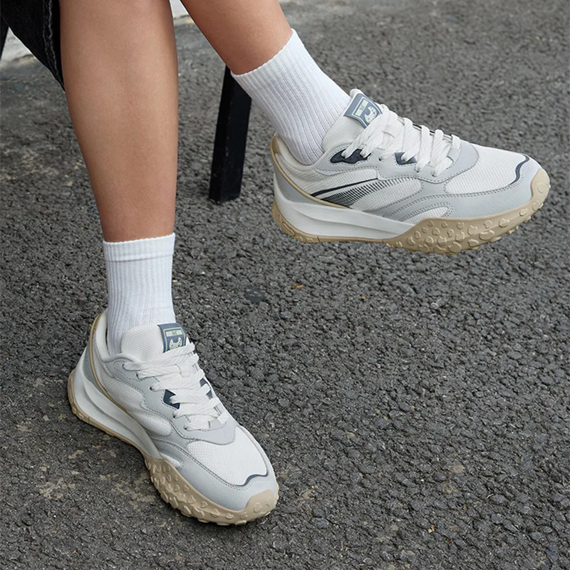 Sepatu Jalan Pria Biskuit 361 Derajat Sol Datar Nyaman Bernapas Komuter Uniseks Desain Minimalis Sepatu Pria 672616773