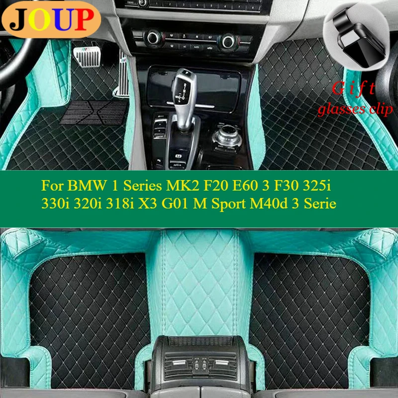 

For BMW 1 Series MK2 F20 E60 3 F30 325i 330i 320i 318i X3 G01 M Sport M40d 3 Series Car Floor Mats Custom Left /Right Hand Drive